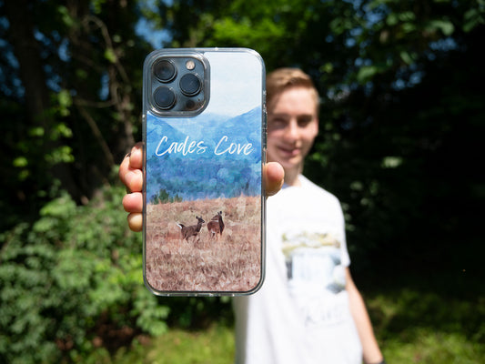 Cades Cove Clear Case for iPhone Inspired by the Great Smoky Mountains National Park