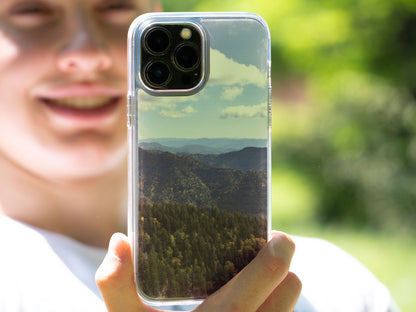 Mount Le Conte Smoky Mountains Clear Case for iPhone Inspired by the Great Smoky Mountains National Park