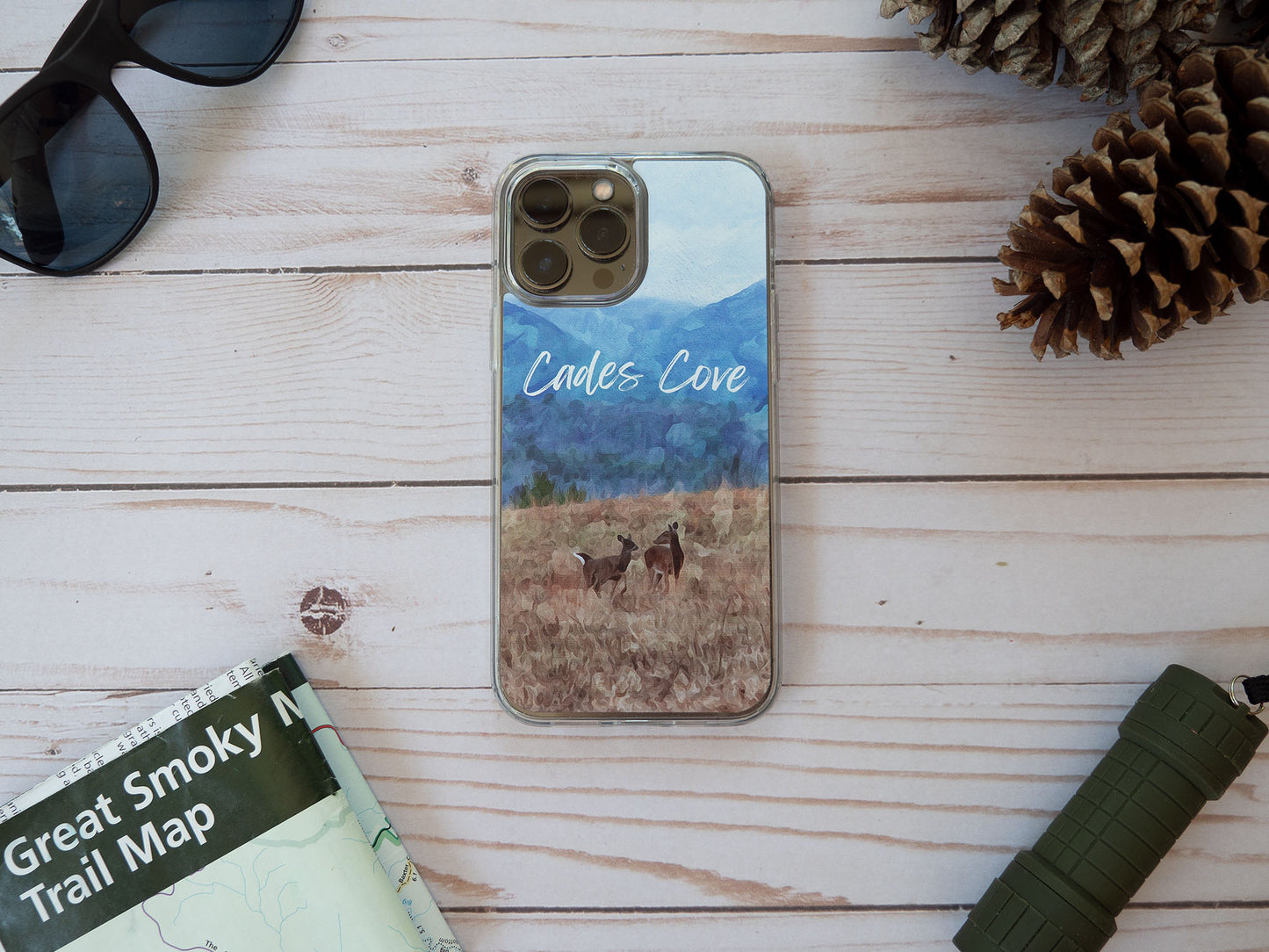 Cades Cove Clear Case for iPhone Inspired by the Great Smoky Mountains National Park