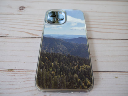 Mount Le Conte Smoky Mountains Clear Case for iPhone Inspired by the Great Smoky Mountains National Park