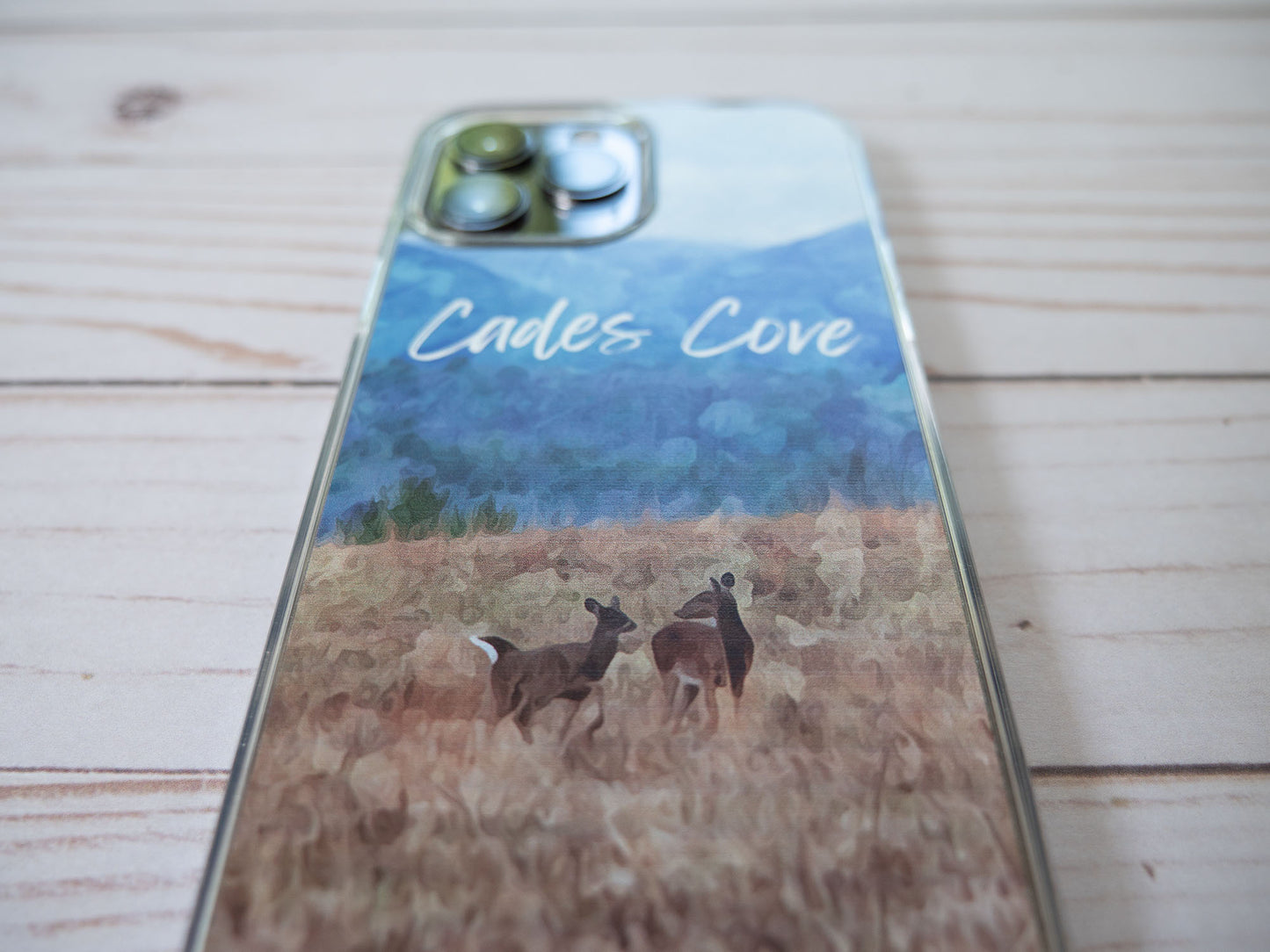 Cades Cove Clear Case for iPhone Inspired by the Great Smoky Mountains National Park