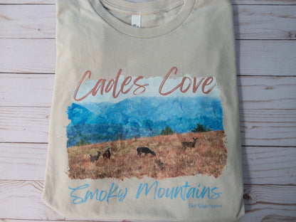 Cades Cove Smoky Mountains Unisex T-Shirt Inspired by the Great Smoky Mountains National Park