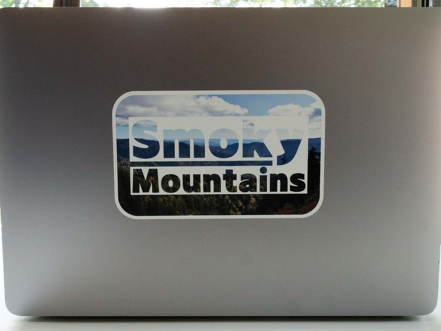 Great Smoky Mountains National Park Sticker 5.5" x 5.5" that Incorporates Picture of Mount Le Conte