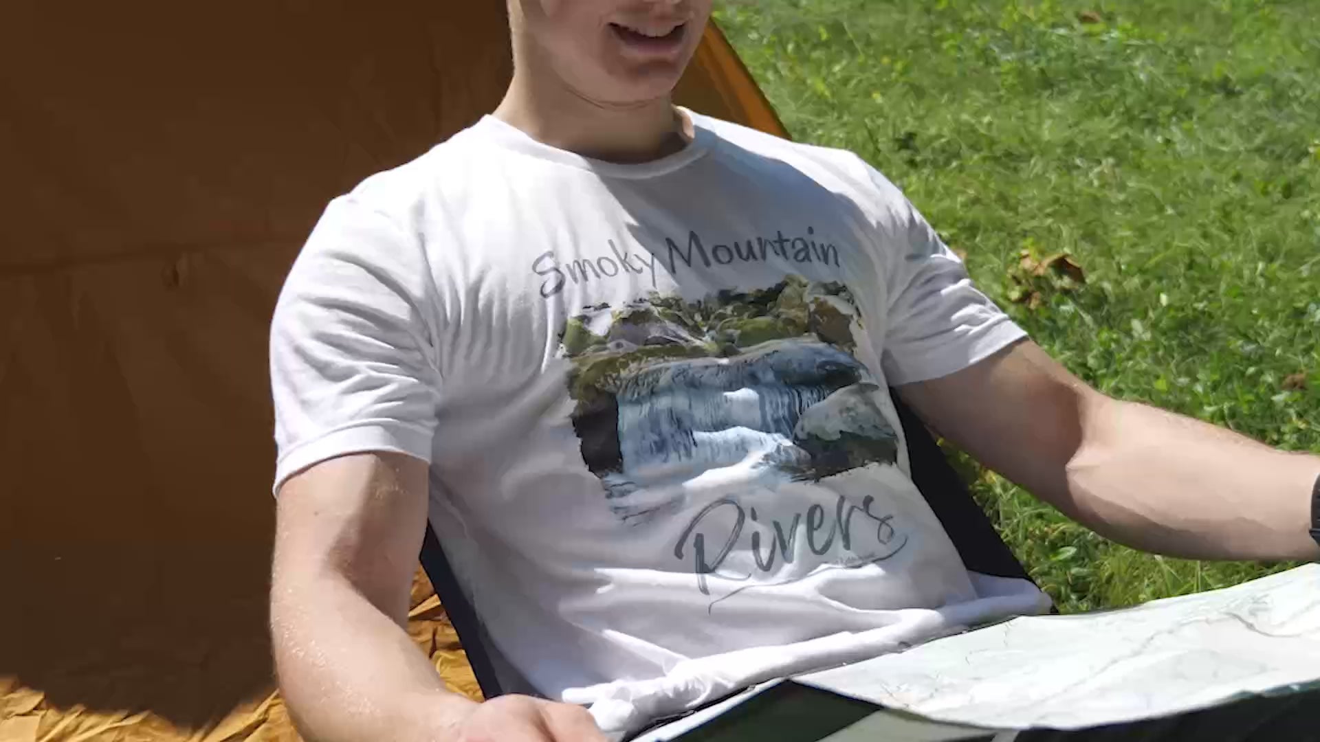 Smoky Mountain Rivers T-Shirt video inspired by the Great Smoky Mountains National Park by East Ridge Apparel.